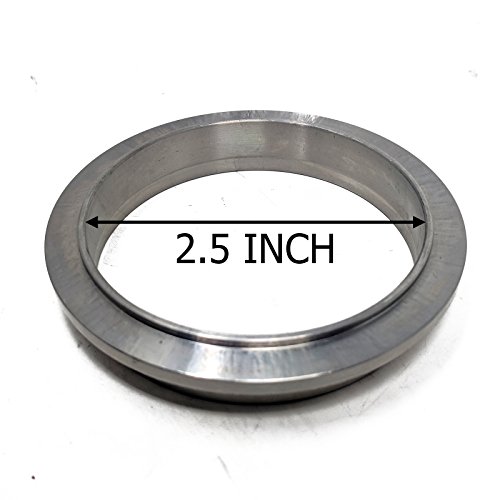 2.5" V Band Clamp & Interlocking Flange Set, Stainless Steel, Exhaust Clamps #TOP4