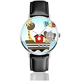 【Material】 Es verfügt über eine wasserdichte Edelstahl-Gehäuseabdeckung und ein PU-Lederband. Die Uhr funktioniert als perfekte Kleideruhr für geschäftliche, ungezwungene Anlässe.