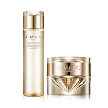 CHANDO HIMALAYA Gold Diamond Multi Anti-aging Cream 55g/1.94oz - Gold Diamond Tightening Toner Serum 200ml/6.76oz Gift Set