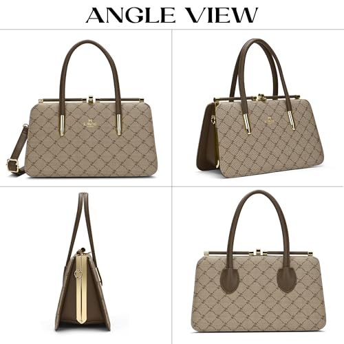 Image of LAVIE PARIS Women's Chic Dual Frame Satchel Bag | Satchel Handbag for Work | Ladies Purse | Stylish Shoulder Bag | Gift for Women