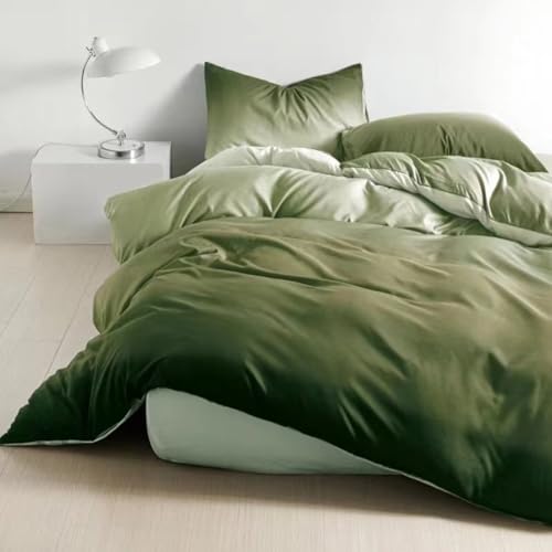 Soifox Bettwäsche 140x200 Grüne Wälder - Bettgarnitur Bettwäsche Sets...