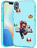 Ulirath for iPhone X/XS 5.8" Case Cute Cartoon Bros Character Designer Anime Pattern Cover Cool Funny Fashion for Girly Girls Kids Boys Bumper Soft Protective Phone Cases Design for iPhone X/Xs