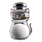Salero y pimentero – utensilio de cocina en forma de animal, dispensador de especias con tapa de acero inoxidable, bonito juego de recipientes de especias para , hornear, ensalada, carne
