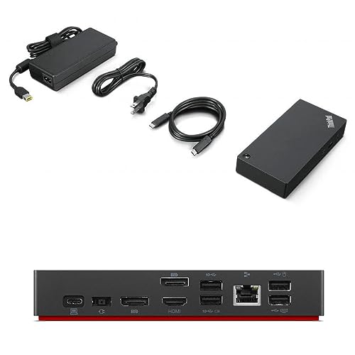 Image of Lenovo ThinkVision T24v 24-inch, 2-Pack Bundle with T24i, HDMI, DisplayPort, Webcam, Speaker, Microphone, Dual Monitor Stand, ThinkPad USB-C Dock, MK270 Wireless Keyboard and Mouse, and Wrist Pad