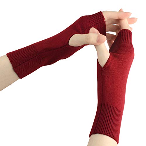 Guantes de cachemir Larcele para mujer suavidad y abrigo elegante en rojo