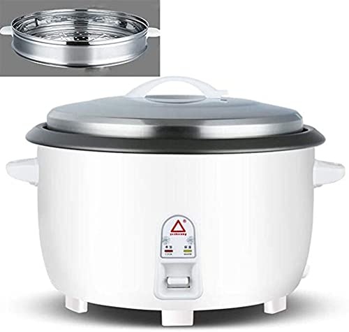 Large-Capacity Rice Cooker Commercial Old-Fashioned Large Rice Cooker Non-Stick Liner Anti-Drying Rice Cooker Cookware Suitable for 6-60 People in Canteens, Hospitals, Schools,White 1,45L