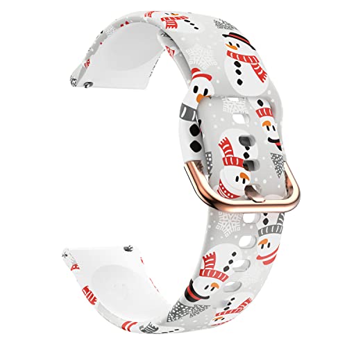 Correa ViCRiOR silicona para reloj 19mm patrón Navidad miniatura 4