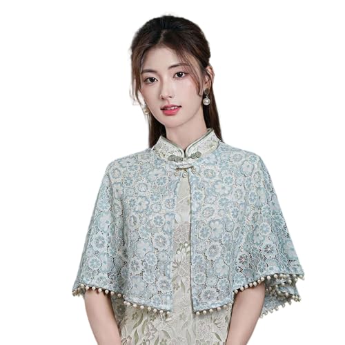 Mariée et occasions spéciales : châle capelet brodé pour cérémonie