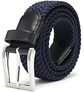 Fabio Valenti Men's Stretch Belt,Woven Braided Web Belt 1 3/8 for Golf Casual Pants Shirts Jeans