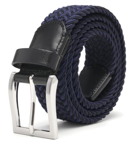 Image of Fabio Valenti Canvas Elastic Fabric Woven Stretch Braided Belts for Men Women Junior with Multicolored /Full Sizes
