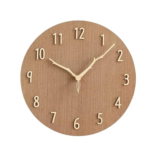 Horloges murales décoratives en bois suspendues pour un salon moderne chic