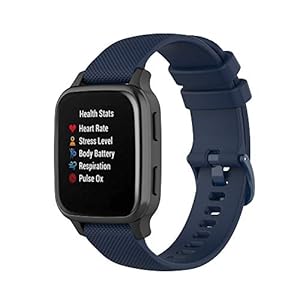Chofit Pulseras de silicona compatibles con Garmin Venu Sq Music – Correa de repuesto suave para Garmin Venu Sq Music/Venu Sq/Venu Sq/Venu Smartwatch