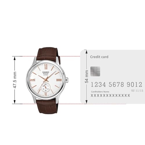 Image of Casio Men BMS-100L-5AVDF Analog Brown Watch Men (A2539)
