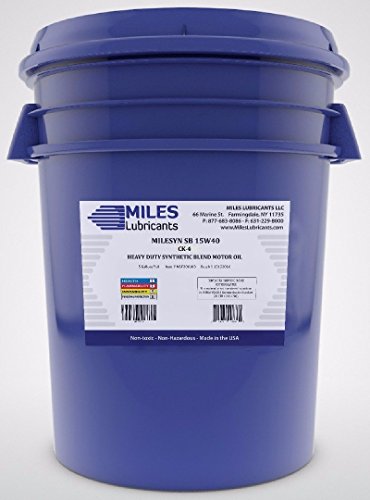 MILESYN SB 15W40, HEAVY DUTY SYNTHETIC BLEND CK-4, 5 GALLON PAIL