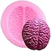 Backen Formen3D Halloween Gehirn Silikonform Diy Cupcake Cookie Back Fondant Praline Lehm Formen 2pcs
