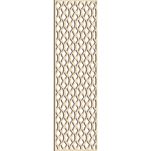 Image of Resort Decorative Pierced Fretwork Wood Wall Panels, 25 3 /8 inchW x 64 3 /8 inchH x 3 /8 inchT, Birch