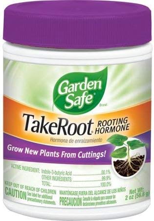 Garden Safe TakeRoot Rooting Hormone for Plants, 2-Ounce (1 Pack) Made in USA