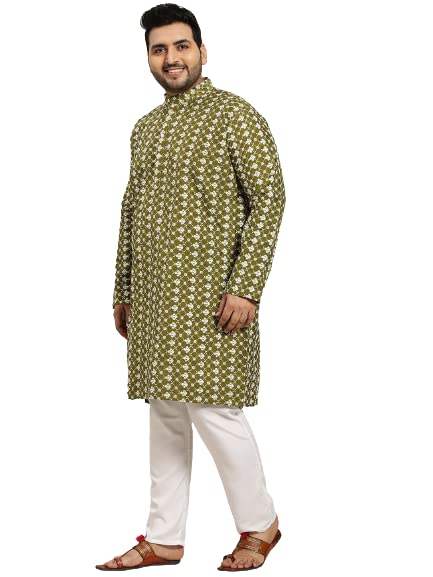Image of sojanya Men's Silk Blend Regular Fit (Since 1958) Dark Embroidered Kurta & Self Design Nehru Jacket With Churidar Set