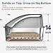 AIPERRO Stainless Steel Sifting Litter Box, Sifting Cat Litter Boxes with Lid, Pellet Litter Box for Big Cat and Multi Cats with Scoop | High Sided, Anti-Urine Leakage, Non-Stick, Easy Cleaning