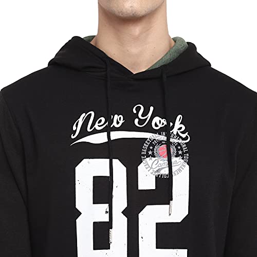 Image of Deniklo Mens Polyester Hooded Neck Sweatshirt