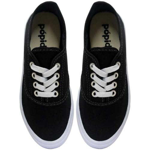 Tênis Infantil Casual Nº 23 ao 34 Sapato Moda Escolar 11.107 (Preto, BR, Criança de 4 a 8 anos, Numé