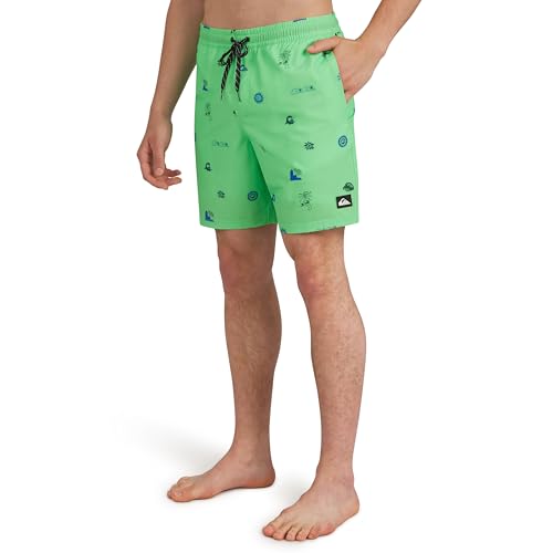 Quiksilver Men's Swimwear Regular Fit Stretchable Comfort Liner Swim Trunks (S-XXL)