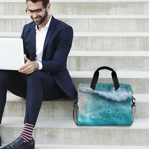 Bolso maletín para laptop con estampado marino 13-16 pulg miniatura 3