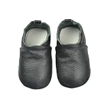 Generisch Weiche Leder Krabbelschuhe Babyschuhe Lauflernschuhe mit Wildledersohlen für Jungen und Mädchen 0-6 Monate 6-12 Monate 12-18 Monate 18-24 Monate