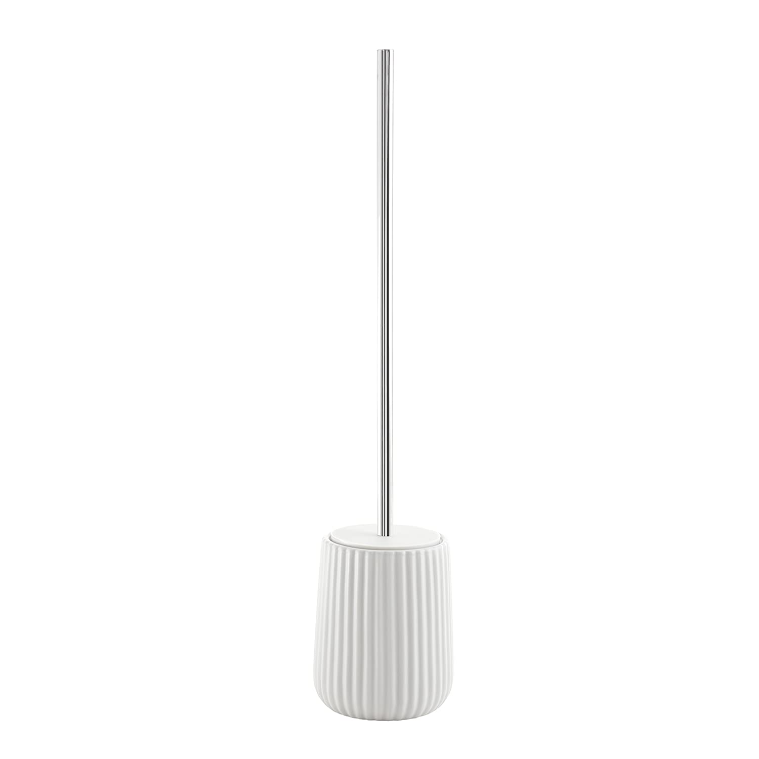 Gedy G-Marika White Toilet Brush, Bathroom Brush Made of Ceramic, Dimensions 45 x 10.2 x 10.2 cm and Weight 0.95 kg, R&D Design, 2 Years Warranty, Unique