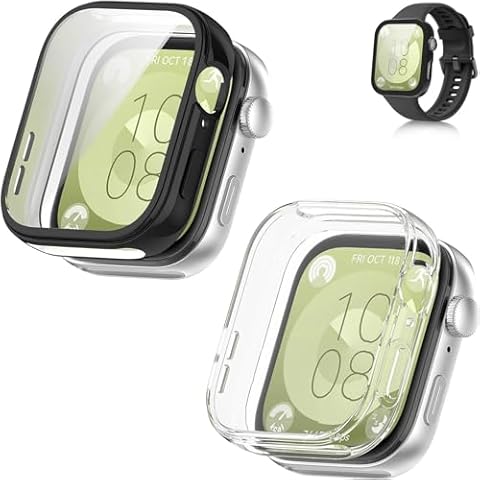 Growalleter Screen Protector Case for Huawei Watch Fit 3 Cover