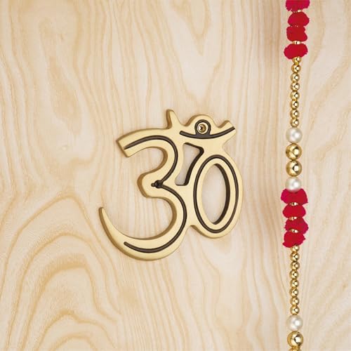 Image of COMPASS Brass Home Decorative Decor OM,Wall Hanging Showpiece, Antique | DI OM | 150MM X150 MM | Pack OF 1