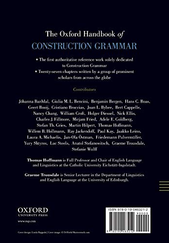 The Oxford Handbook of Construction Grammar