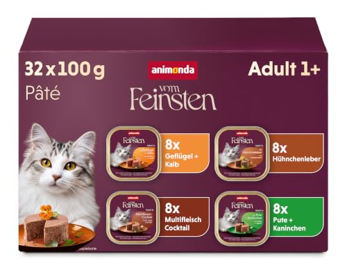 animonda Vom Feinsten Katzenfutter nass Adult Vielfalt (32 x 100 g)