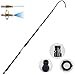 Buyplus Gutter Cleaning Tool - Gutter Cleaner from Ground Roof Telescoping Pole,Rain Extension Gutter Cleaning Flexible Wand for Window Hose Clean Attachment