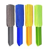 4 Piece Venetian Blind Cleaner Tool, Blind Cleaner with 4 Microfiber Sleeves, Multi-Purpose Cleaning Tool, Blinds Cleaner For Vertical Blinds Air Conditioner Dust Ceiling Fans Car Vents