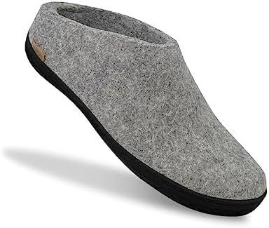 Glerups Wool Slip-On Rubber Grey/Black Rubber 37 (US Women's 6.5-7) Medium | Image 3