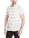 Kenneth Cole Men's Short-Sleeve Slub Stripe Shirt