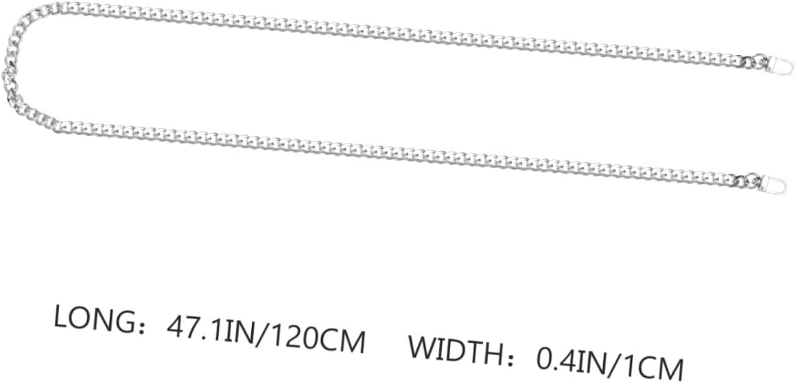 Metal Bag Chain Replacement for Handbags and Clutches, Silver image 2