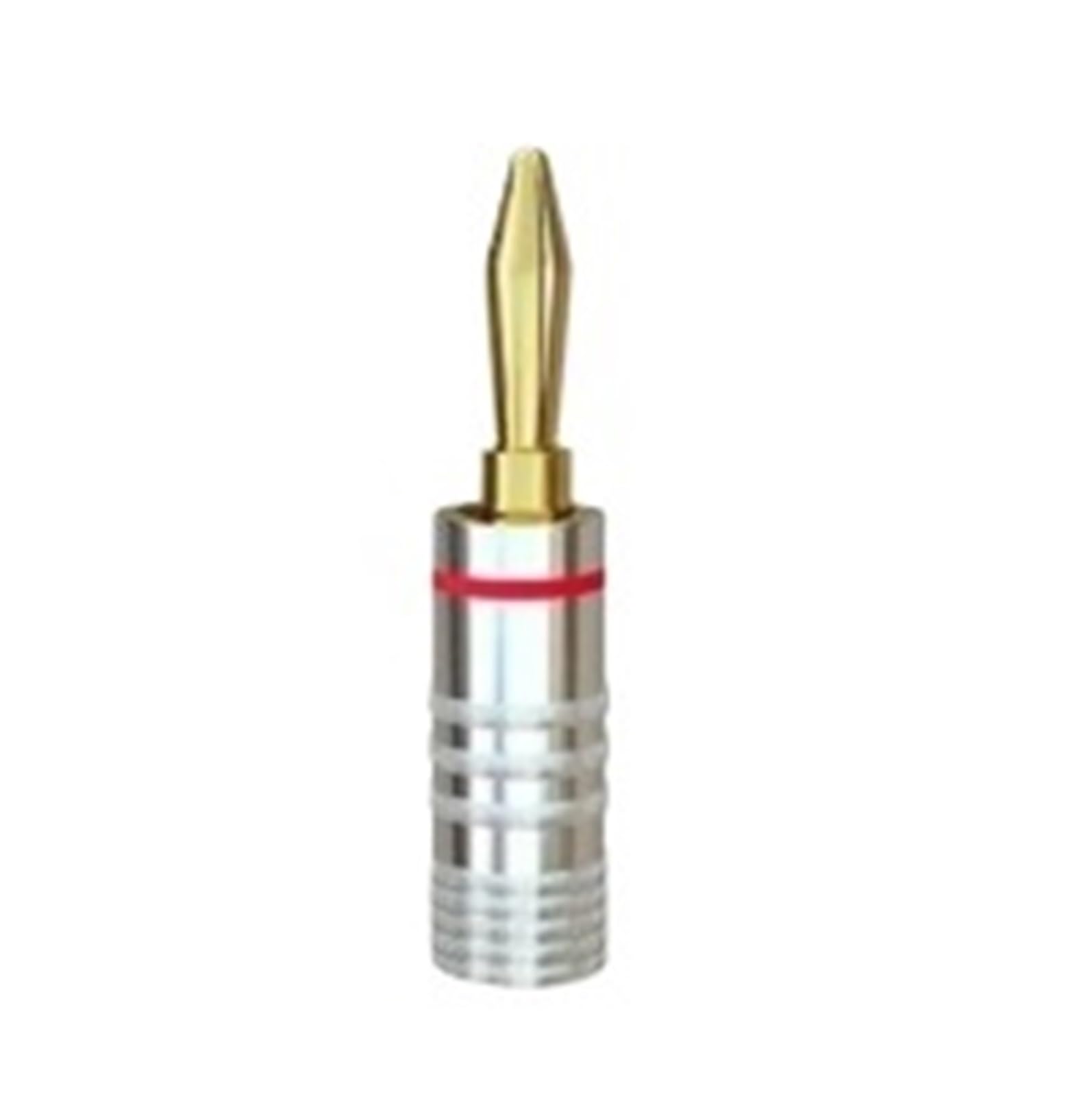 100/50 paires de fiches de haut-parleur en or 24 carats, adaptées aux connecteurs vidéo, noir et rouge(No brand)