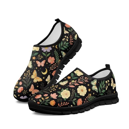 Image of Womens Slip On Walking Shoes Non Slip Loafer Breathable Holiday Travel Shoe Lightweight Casual Low Top Sneakers SizeUS 5.5-11.5