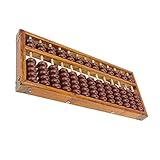 ZUNOXAZ de Madera Sólida de Cuentas Herramienta de Cálculo Aritmético para Niñas Juguete Educativo para Matemáticas y Memoria Portátil y Duradero