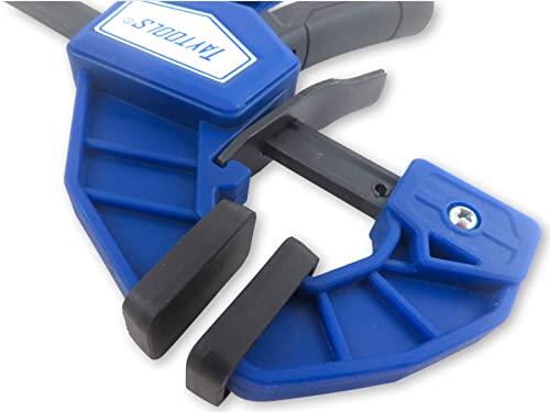 Taytools Quick Adjust Bar Clamp/Spreader, One-Handed Trigger Advancement/Release, 125 Pounds Force Generated, Hardened Steel I Beams For Woodworking thumb #2