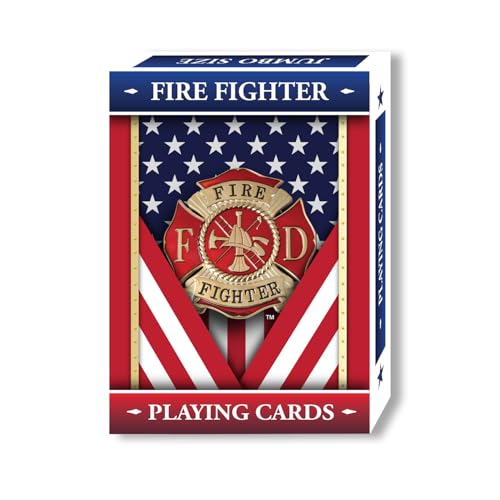 Springbok - United States Firefighter Playing Cards - Officially Licensed 52 Playing Card Deck - Made in USA