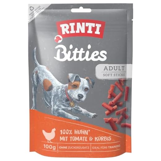 Rinti Hundesnacks Extra Bitties Tomate & Kürbis 100 g,12er Pack (12 x 100 g)