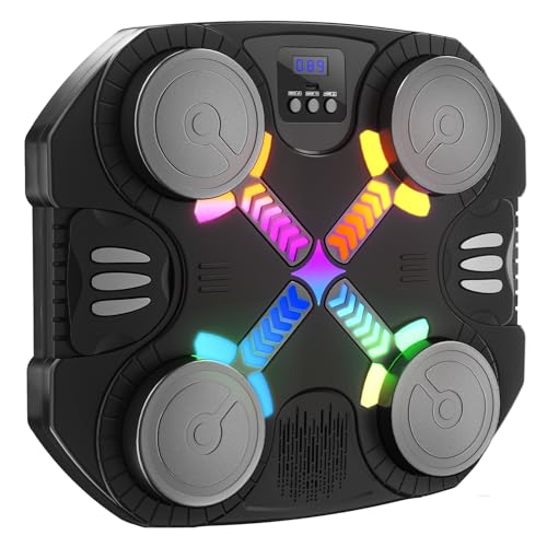 Esnowlee Music Boxing Machine for Kids, Bluetooth Punching...