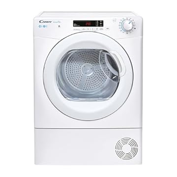 Candy Smart Pro Asciugatrice 10 Kg a Condensazione, Libera Installazione, Classe B, Connessione Wi-Fi + BLE, Controllo da App, Programma Stiro Facile, 59,6 x 58,5 x 85 cm, Bianca - CSOE C10DG-S