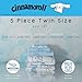 Cinnamoroll Bedding 5 Piece Super Soft Cozy Reversible Comforter and Sheet Set with Sham, Twin, (100% Official Licensed Product) by Franco