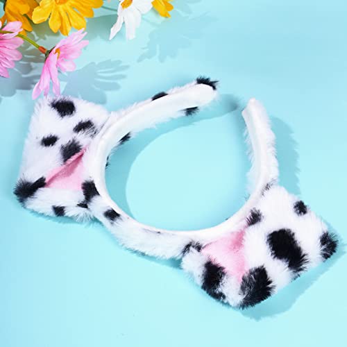 Jmkcoz BDG-1 Dalmatian Dog Ears Headband Puppy Ears Headband Animal Headwear Dog Costume For Halloween Dress Up Carnival Cosplay Party thumb #4