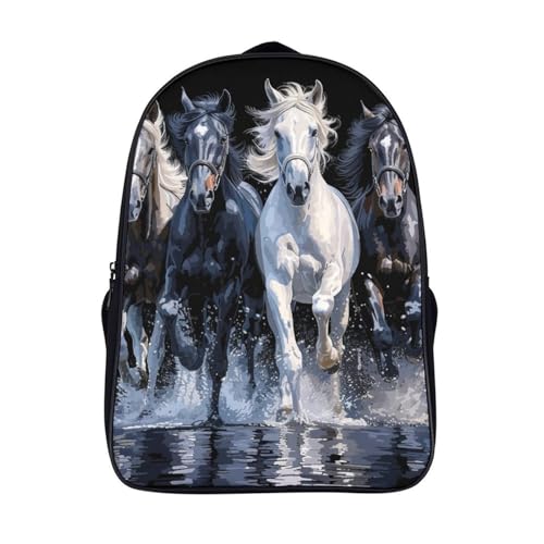 Mochila infantil de caballo con correa pectoral que evita caídas de hombros en guardería