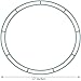 3 Packs Christmas Dark Green 12 Inches Wire Wreath Rings Wire Wreath Frame for New Year Valentines Decoration (Style B)